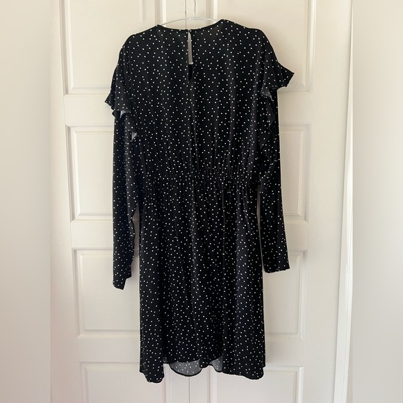 H&M MAMA Flounced Trim Nursing Long Sleeve Dress - EUC - Picture 5 of 7